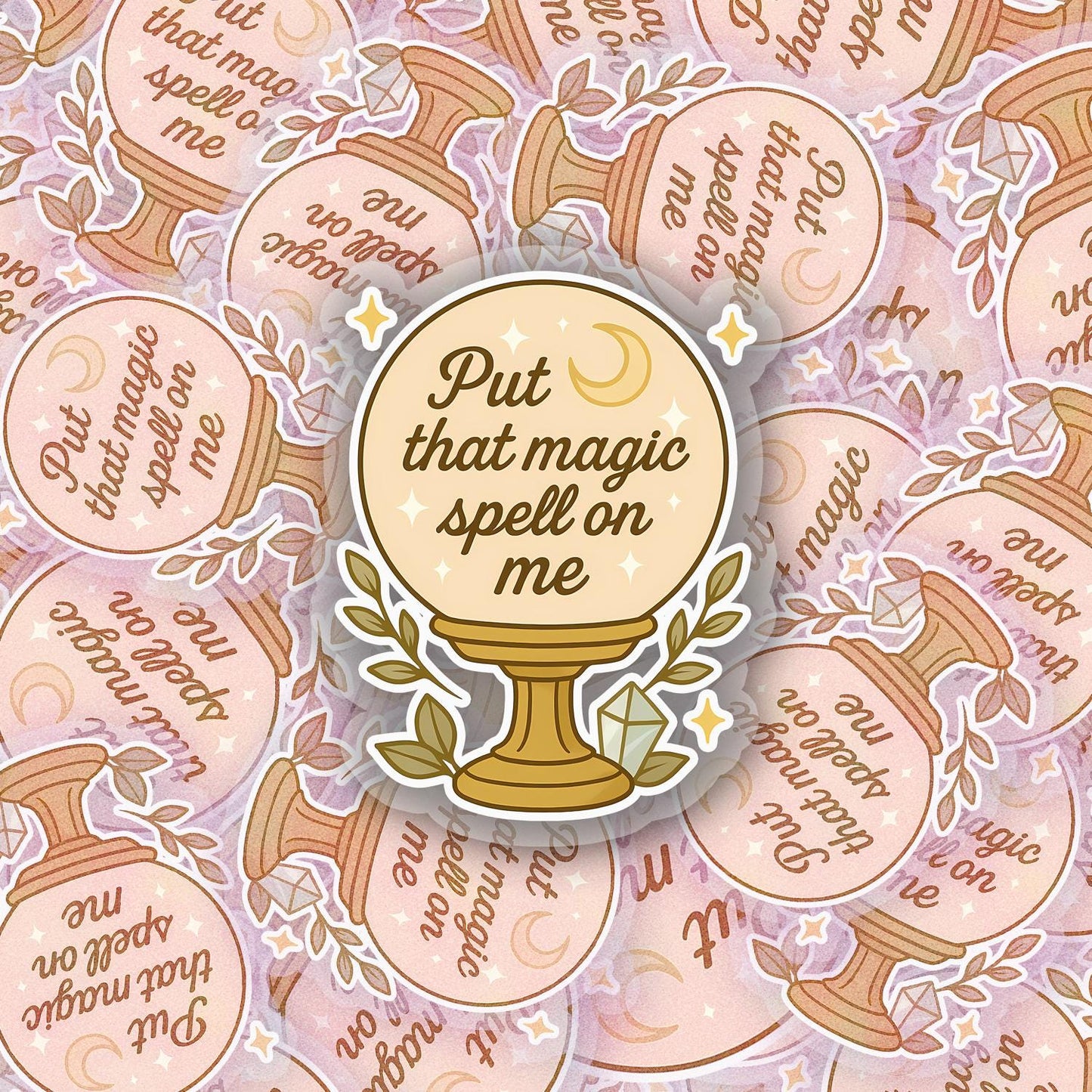 Magic Spell V2 2.5'' Vinyl Sticker – (Glitter/Holographic or Glossy)