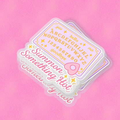 Something Hot 2.5'' Vinyl Sticker –  (Glitter/Holographic or Glossy)