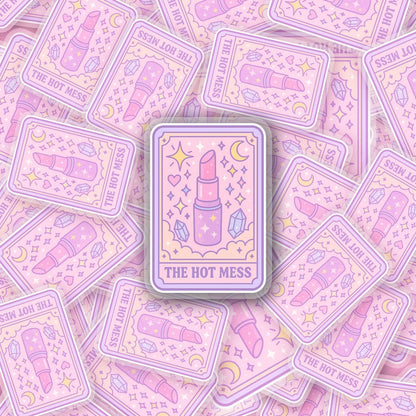 The Hot Mess 2.5'' Vinyl Sticker –  (Glitter/Holographic or Glossy)