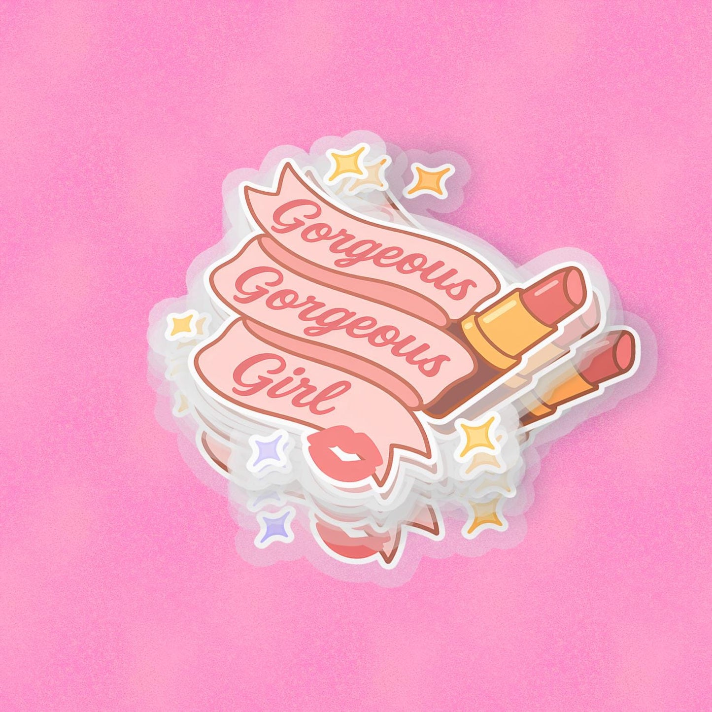 Gorgeous Gorgeous Girl 2.5'' Vinyl Sticker –  (Glitter/Holographic or Glossy)