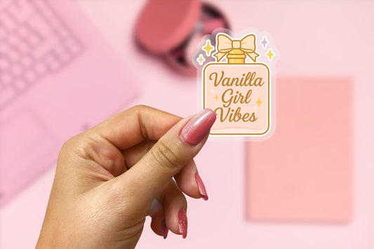 Vanilla Girl 2.5'' Vinyl Sticker –  (Glitter/Holographic or Glossy)