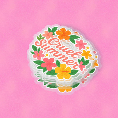 Cruel Summer 2.5'' Vinyl Sticker –  (Glitter/Holographic or Glossy)