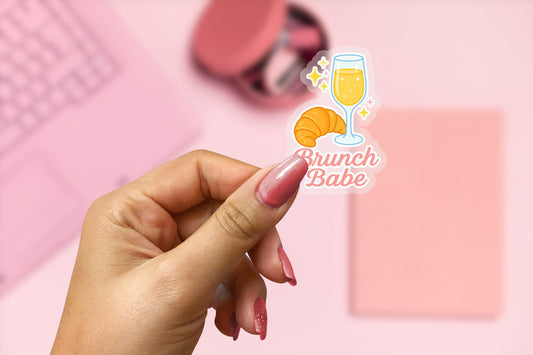 Brunch Babe 2.5'' Vinyl Sticker –  (Glitter/Holographic or Glossy)