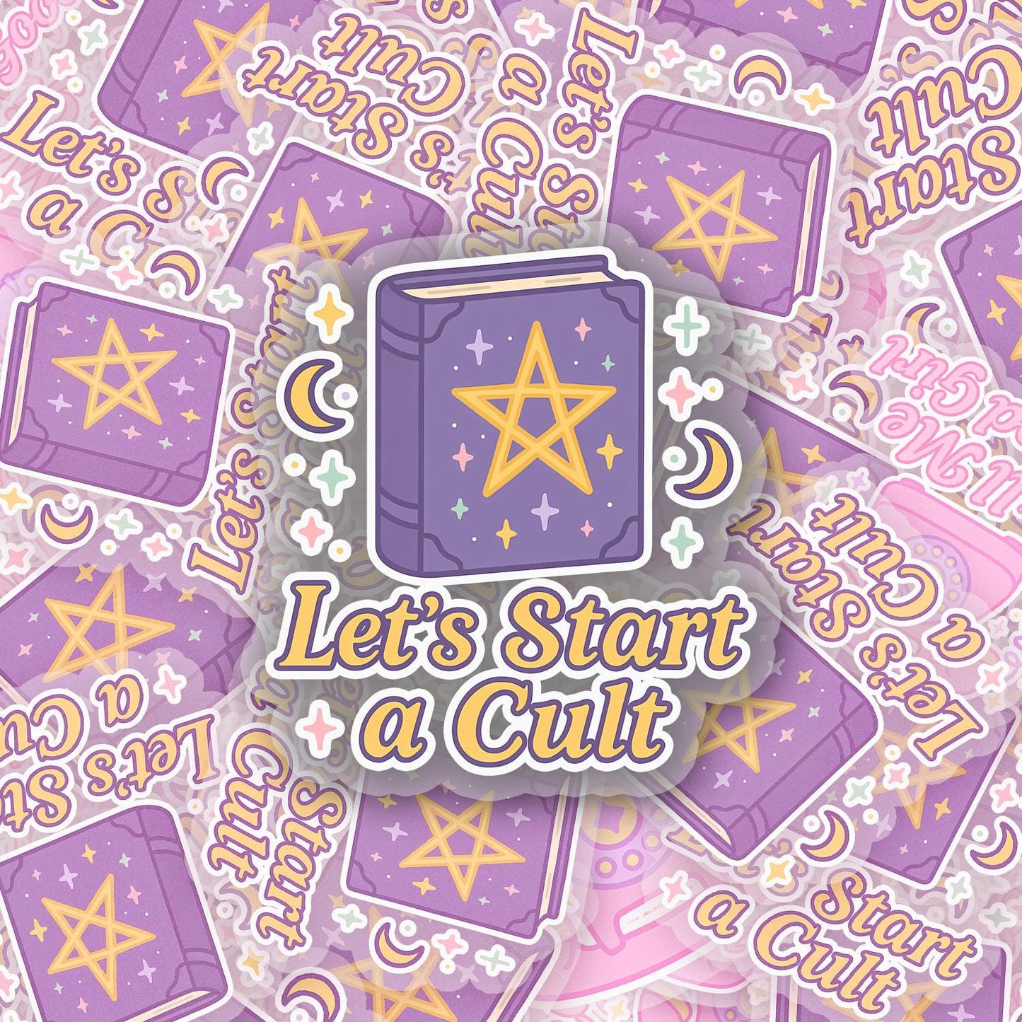 Start a Cult 2.5'' Vinyl Sticker –  (Glitter/Holographic or Glossy)