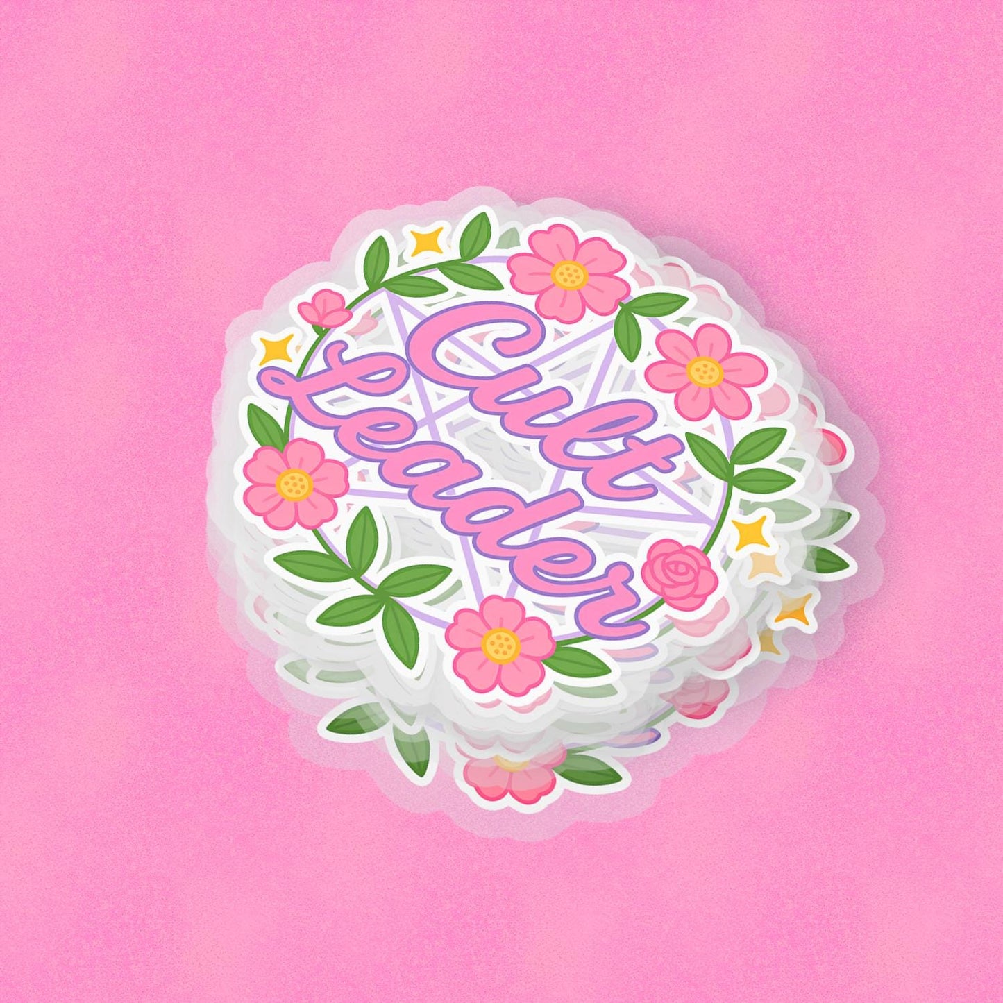 Cult Leader 2.5'' Vinyl Sticker – (Glitter/Holographic or Glossy)