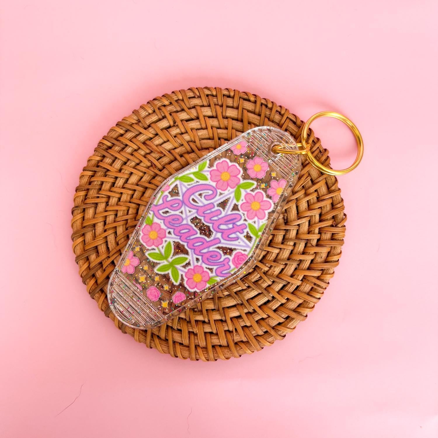 Keychain Cult Leader | Acrylic Motel Keychain | Unstable Babes Club