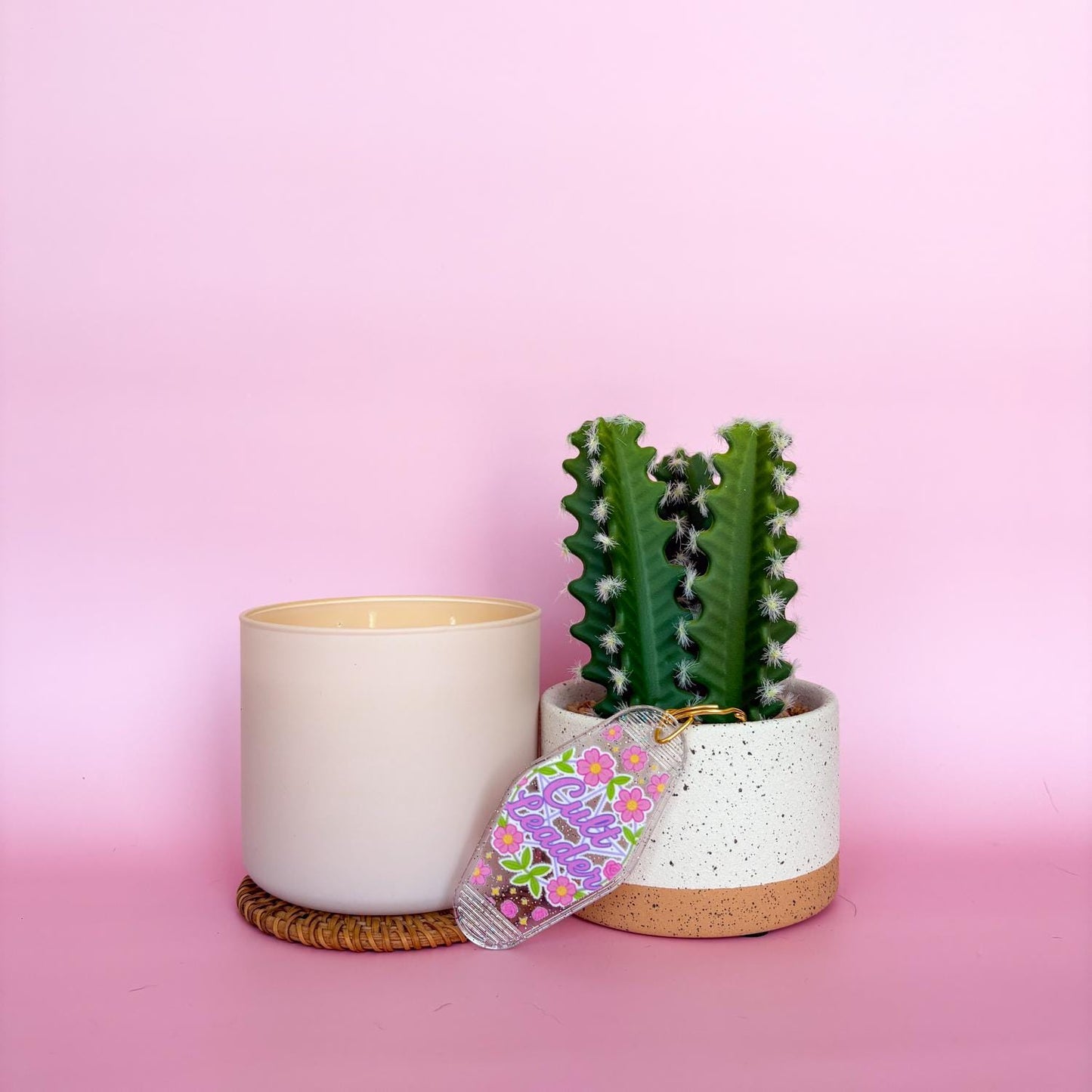 Keychain Cult Leader | Acrylic Motel Keychain | Unstable Babes Club