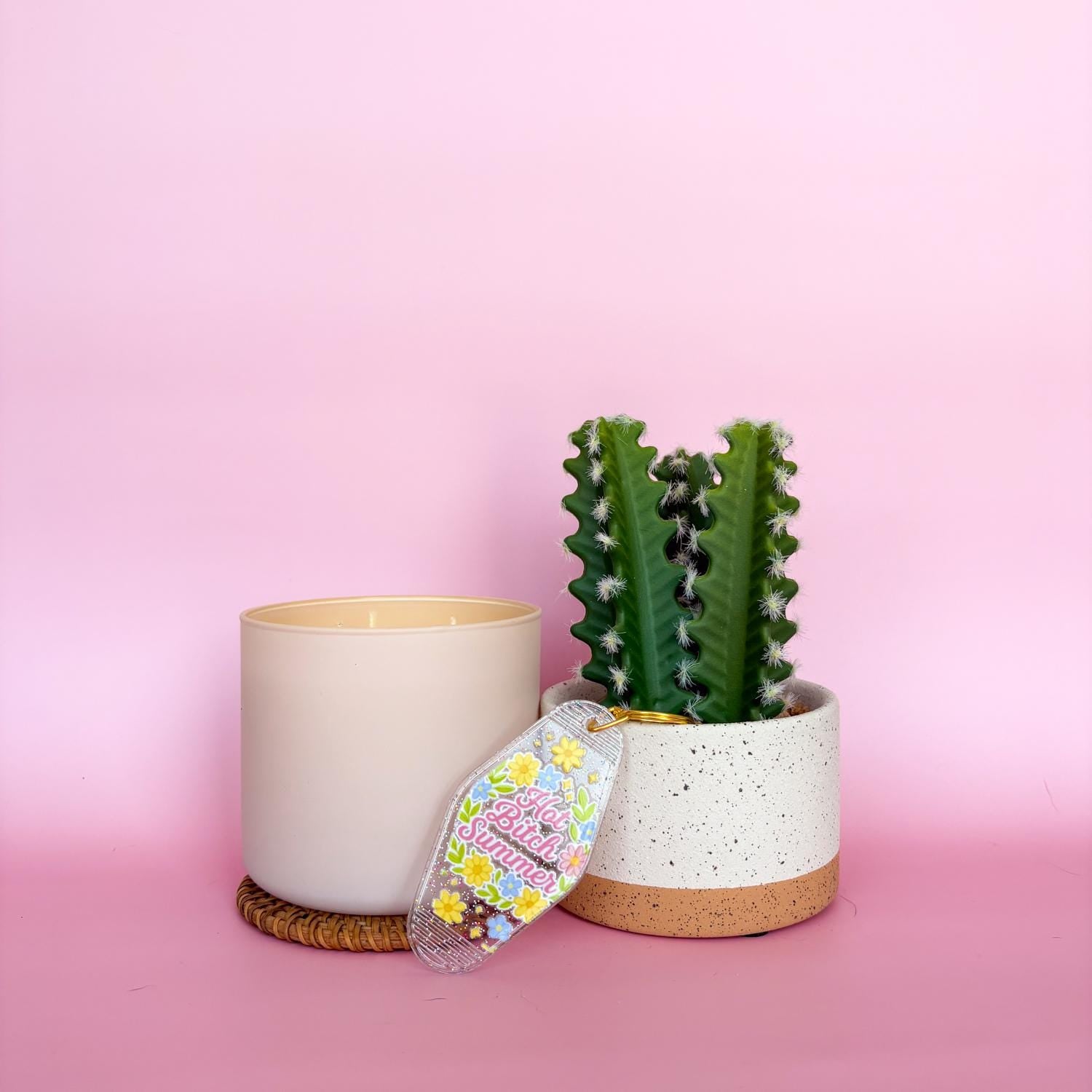 Keychain Hot Summer B*tch | Acrylic Motel Keychain | Unstable Babes Club