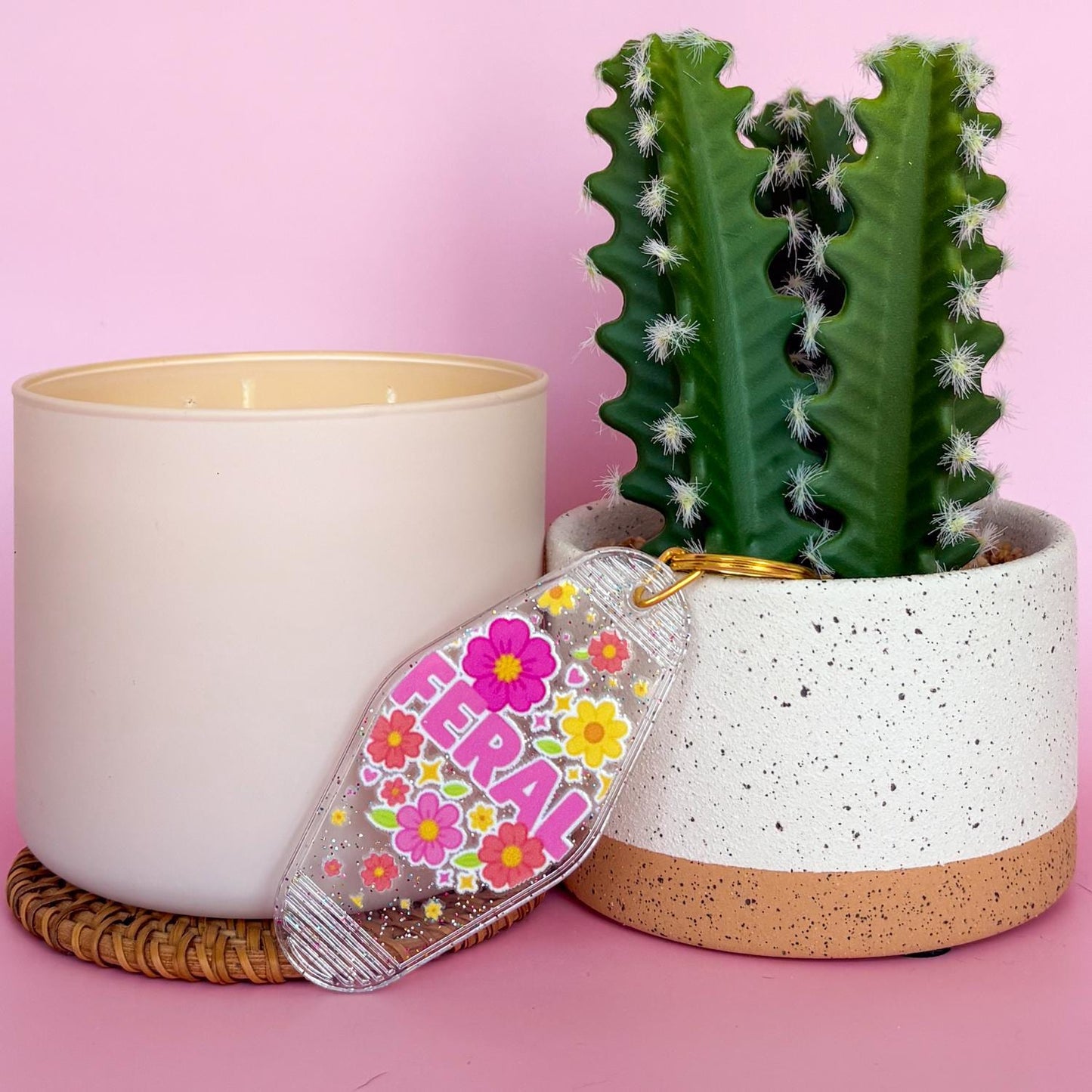 Keychain Feral | Acrylic Motel Keychain | Unstable Babes Club