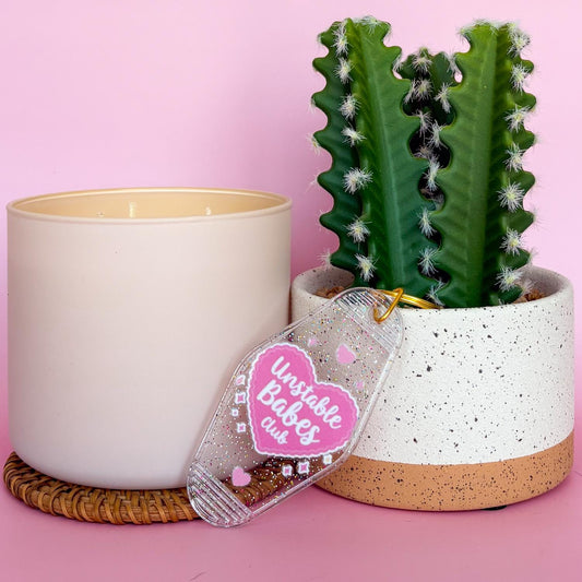 Keychain UBC | Acrylic Motel Keychain | Unstable Babes Club