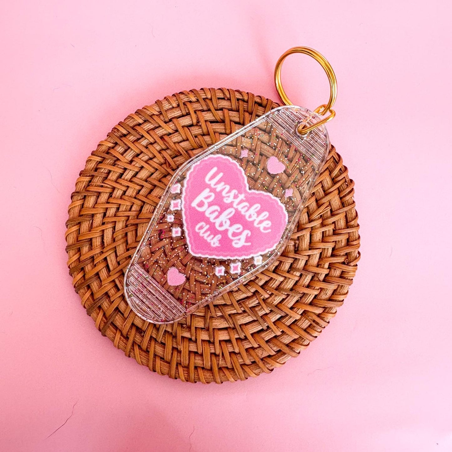 Keychain UBC | Acrylic Motel Keychain | Unstable Babes Club