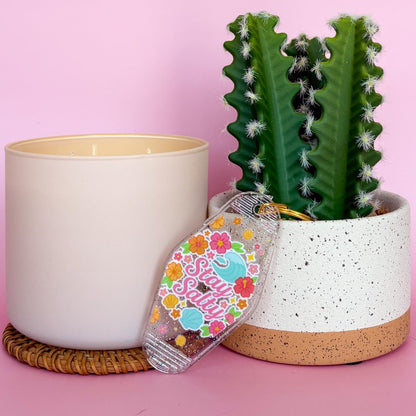 Keychain Stay Salty | Acrylic Motel Keychain | Unstable Babes Club