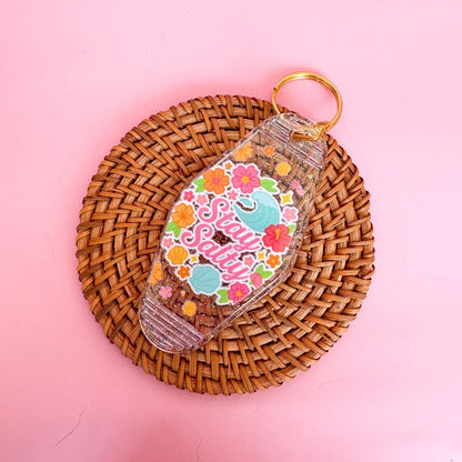 Keychain Stay Salty | Acrylic Motel Keychain | Unstable Babes Club