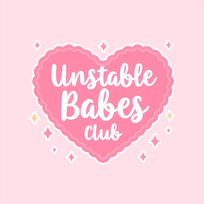 Unstable Babes Club Coffee Cozy | Pink Floral Reusable Iced Coffee Sleeve | Neoprene Cold Cup Holder | Cute Summer Drink Accessory