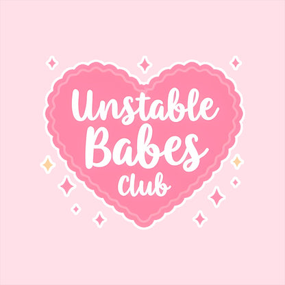 Unstable Babes Club Coffee Cozy | Floral Reusable Iced Coffee Sleeve | Neoprene Cold Cup Holder | Cute Summer Drink Accessory