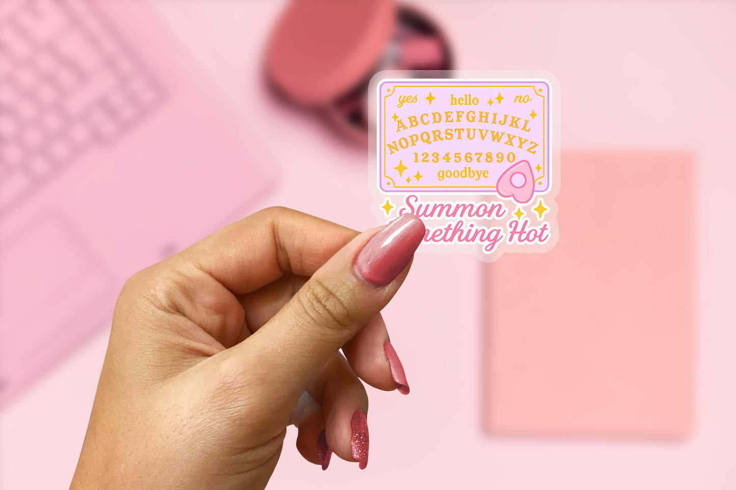 Summon Something Hot! 2.5'' Vinyl Sticker – (Glitter/Holographic or Glossy)