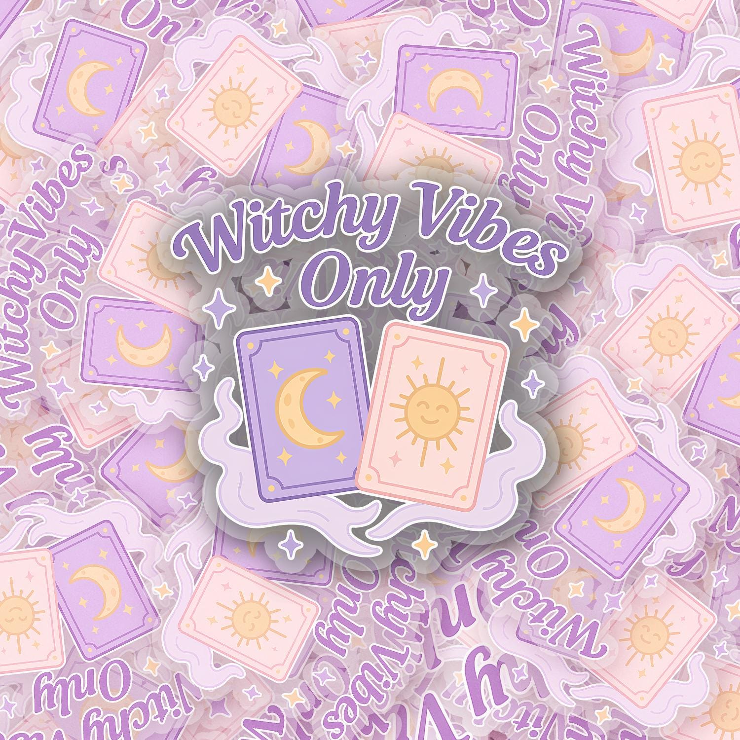 Witchy Vibes 2.5'' Vinyl Sticker – (Glitter/Holographic or Glossy)