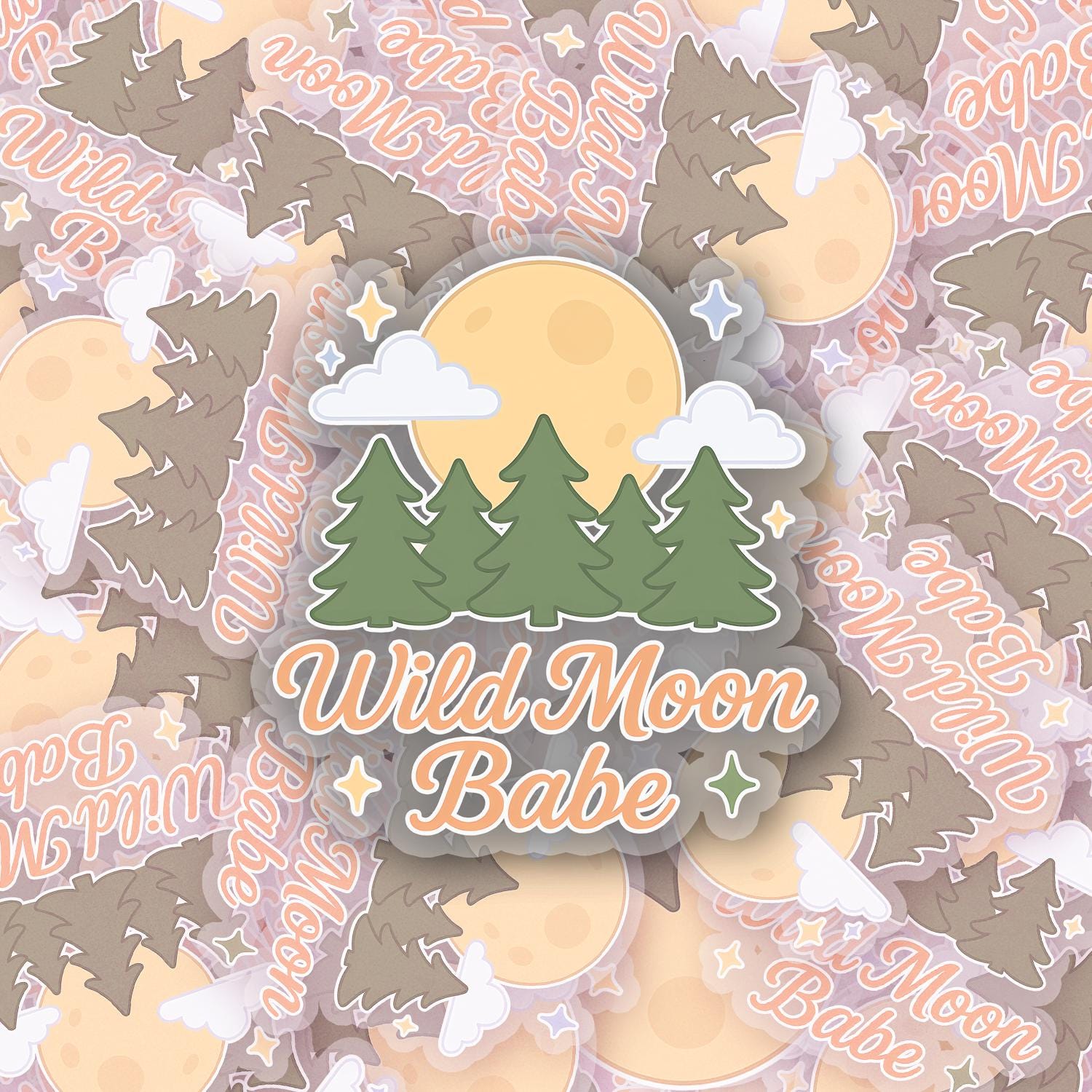 Wild Moon Babe 2.5'' Vinyl Sticker – (Glitter/Holographic or Glossy)