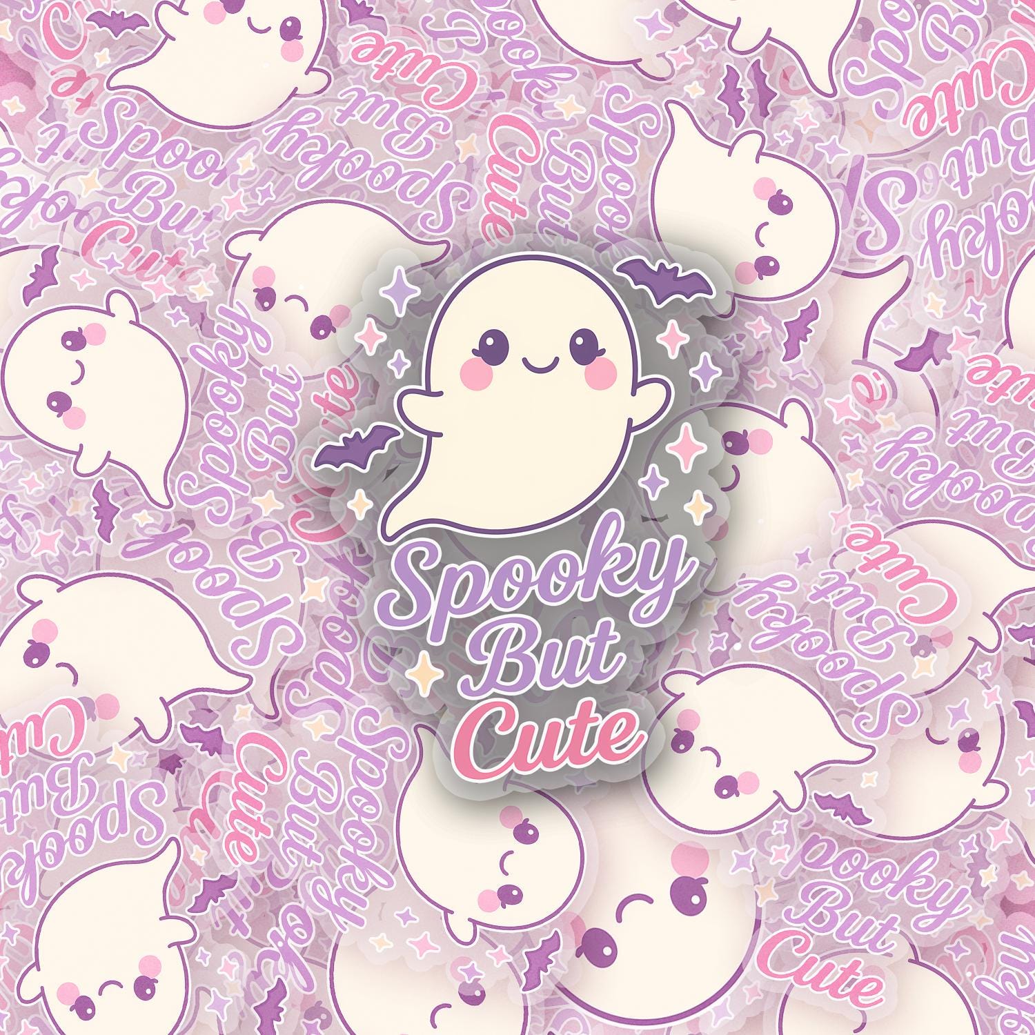 Spooky But Cute 2.5'' Vinyl Sticker – (Glitter/Holographic or Glossy)