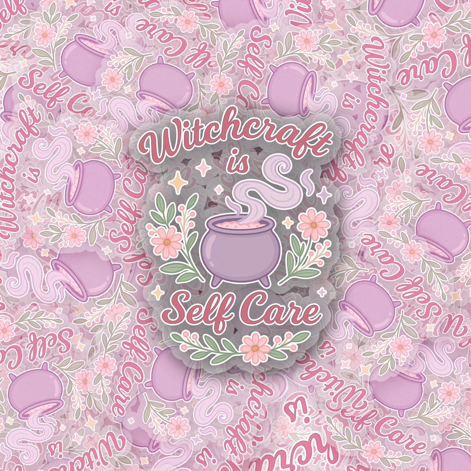 Witchcraft is SelfCare 2.5'' Vinyl Sticker – (Glitter/Holographic or Glossy)
