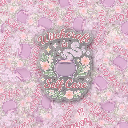 Witchcraft is SelfCare 2.5'' Vinyl Sticker – (Glitter/Holographic or Glossy)