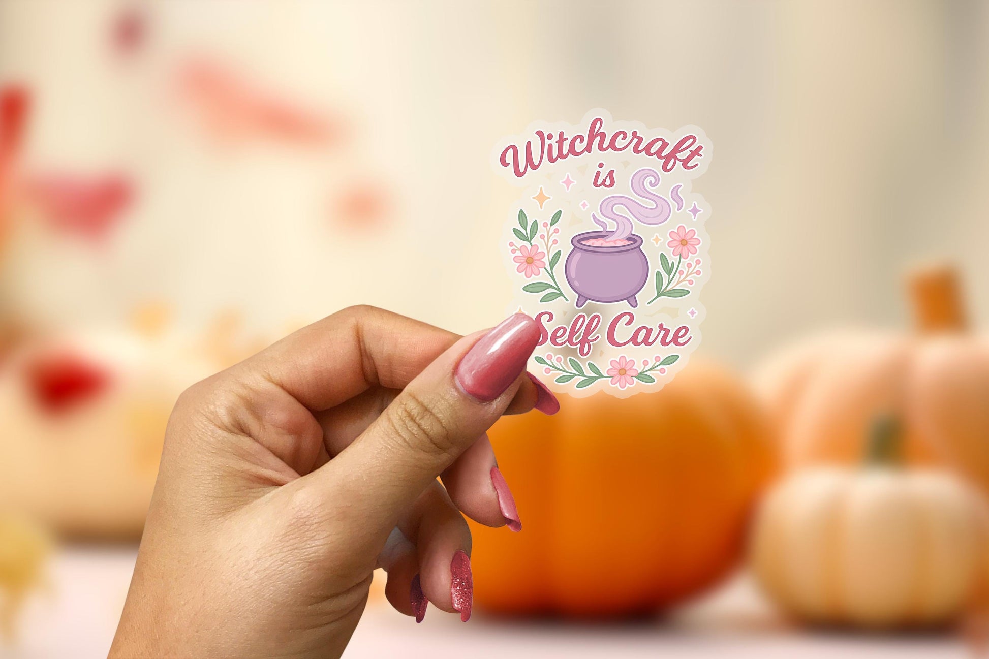 Witchcraft is SelfCare 2.5'' Vinyl Sticker – (Glitter/Holographic or Glossy)