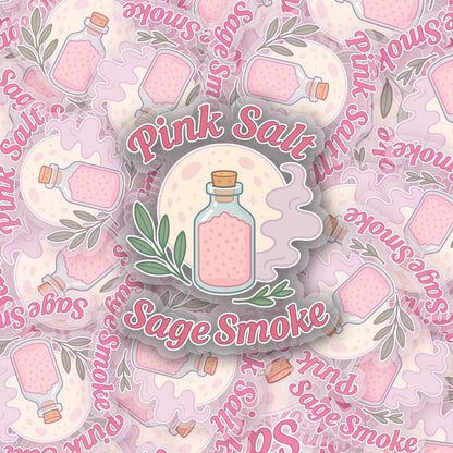 Pink Salt 2.5'' Vinyl Sticker – (Glitter/Holographic or Glossy)