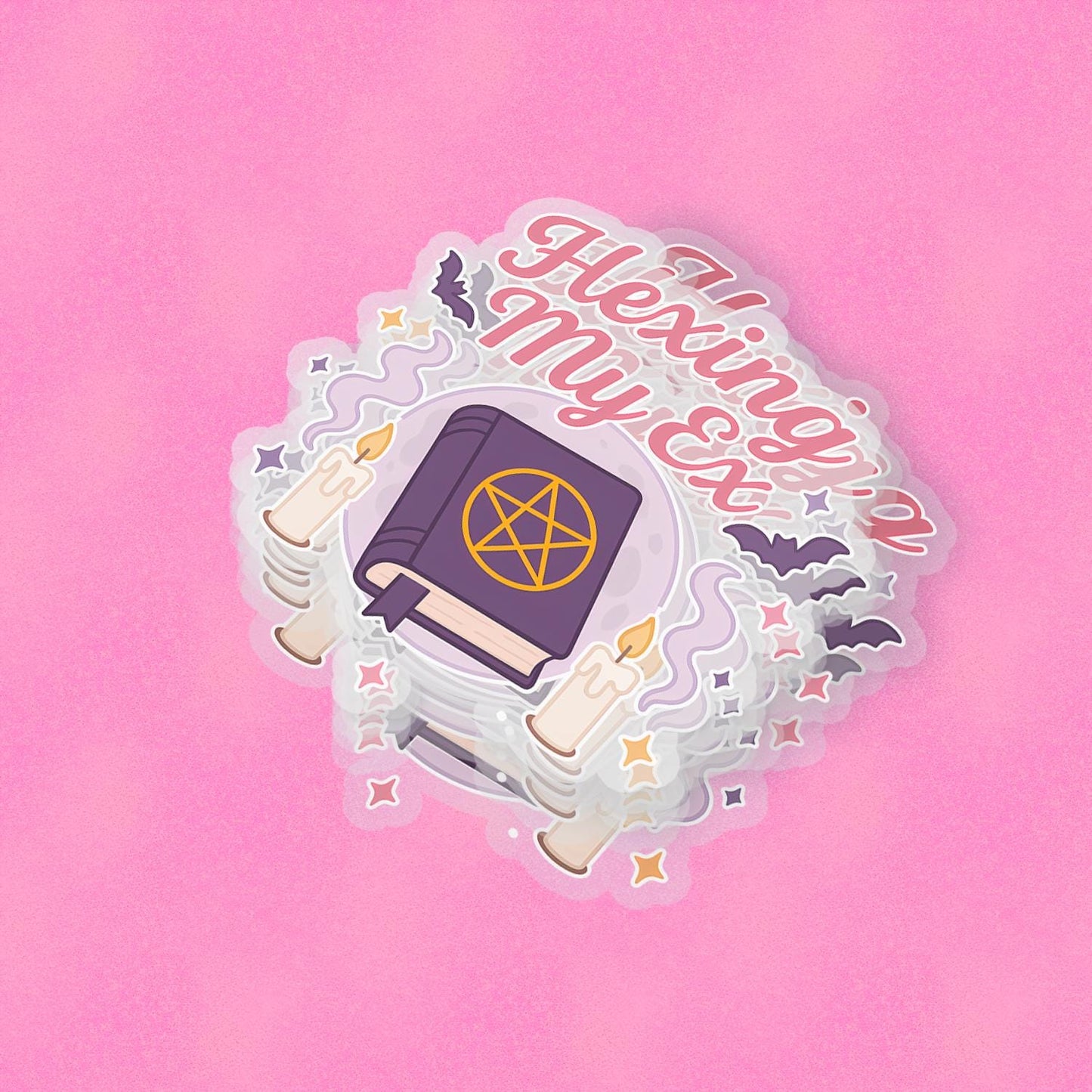 Hexing my Ex 2.5'' Vinyl Sticker – (Glitter/Holographic or Glossy)