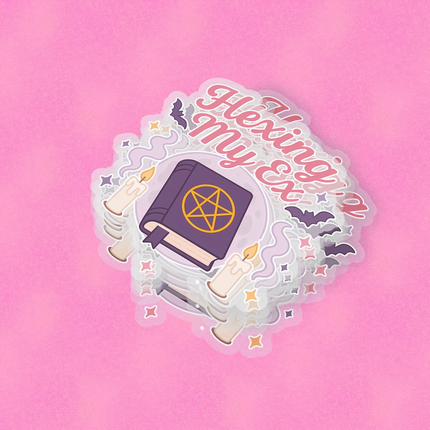 Hexing my Ex 2.5'' Vinyl Sticker – (Glitter/Holographic or Glossy)