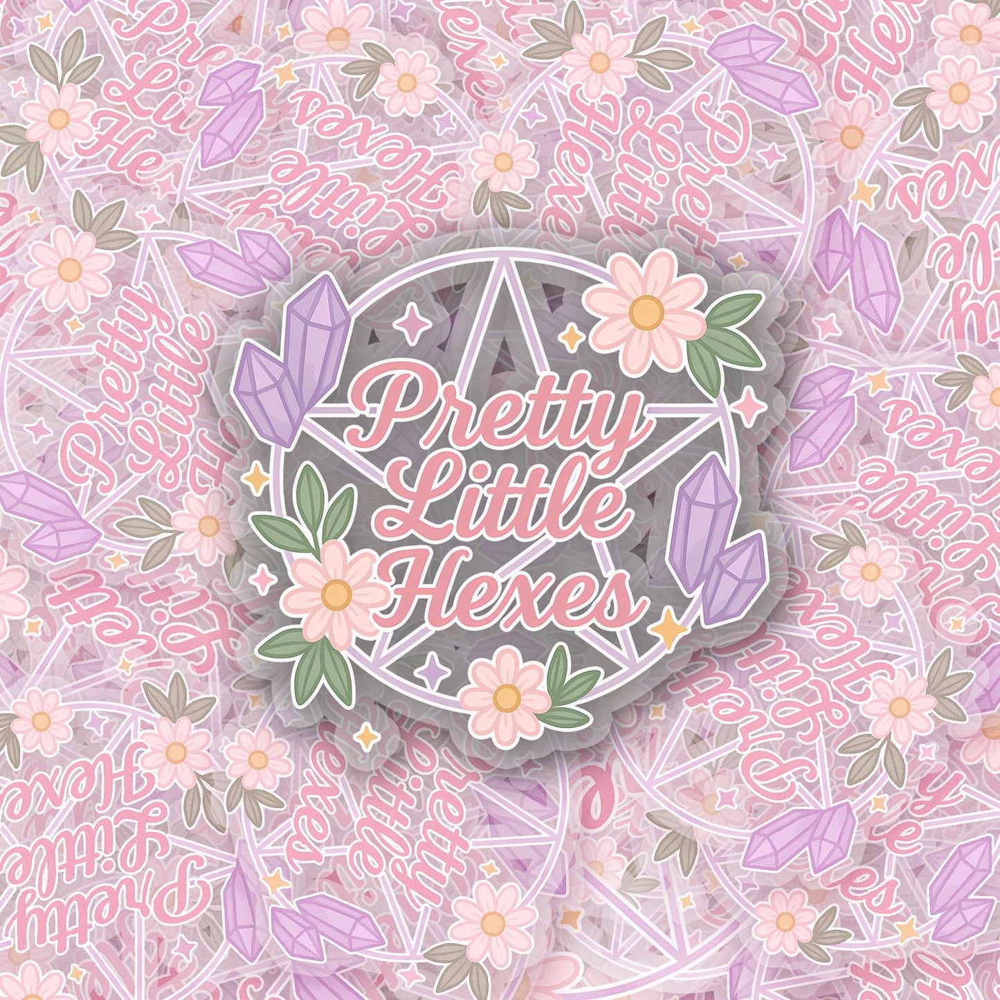 Pretty Little Hexes 2.5'' Vinyl Sticker – (Glitter/Holographic or Glossy)