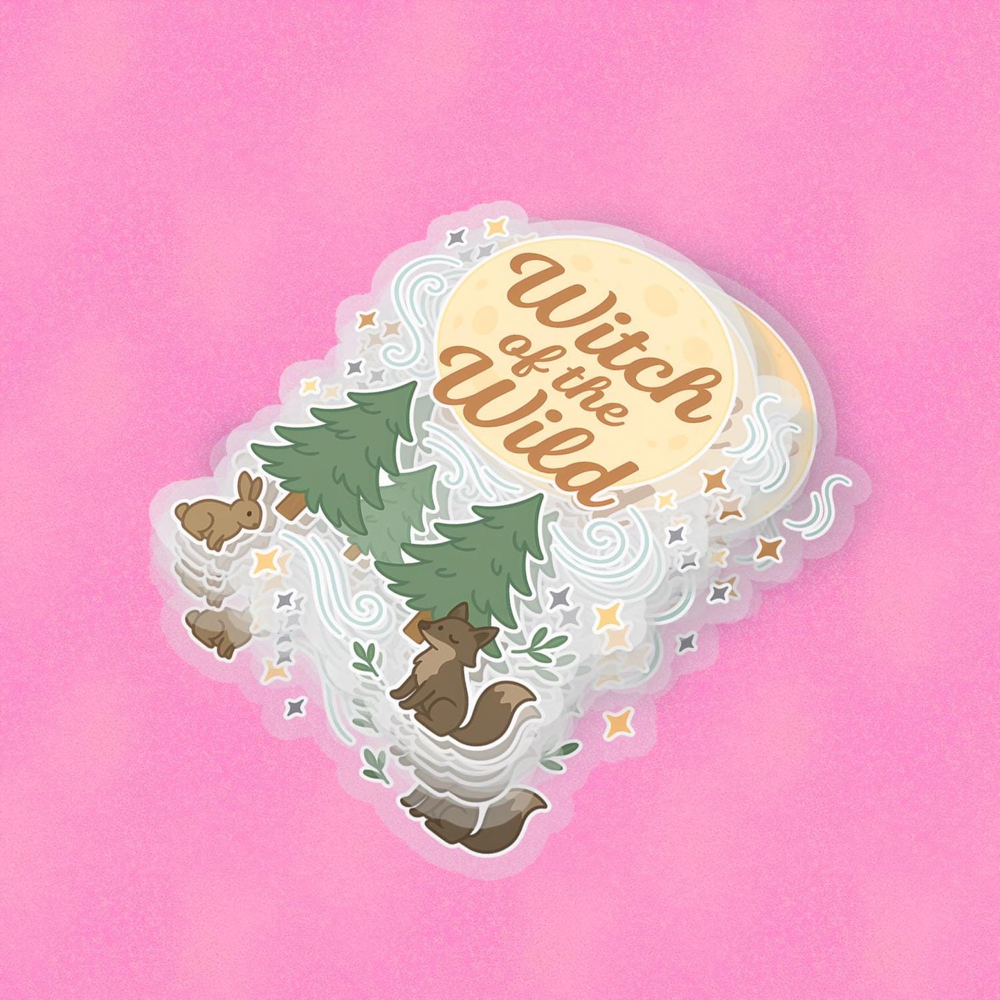 Witch of the Wild 2.5'' Vinyl Sticker – (Glitter/Holographic or Glossy)