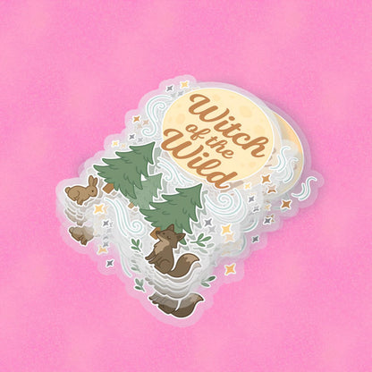 Witch of the Wild 2.5'' Vinyl Sticker – (Glitter/Holographic or Glossy)