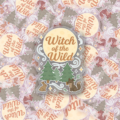 Witch of the Wild 2.5'' Vinyl Sticker – (Glitter/Holographic or Glossy)