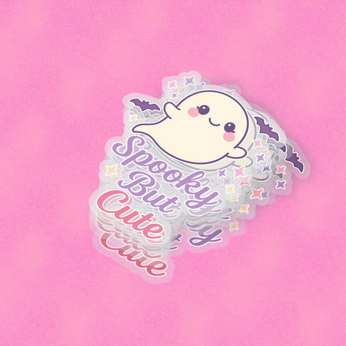 Spooky But Cute 2.5'' Vinyl Sticker – (Glitter/Holographic or Glossy)