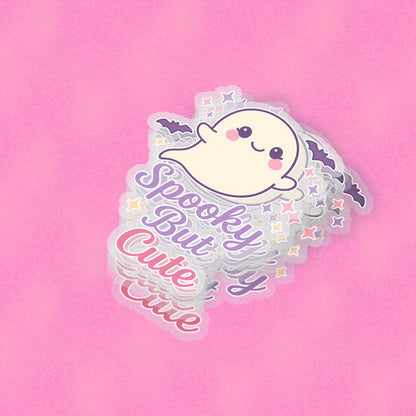 Spooky But Cute 2.5'' Vinyl Sticker – (Glitter/Holographic or Glossy)