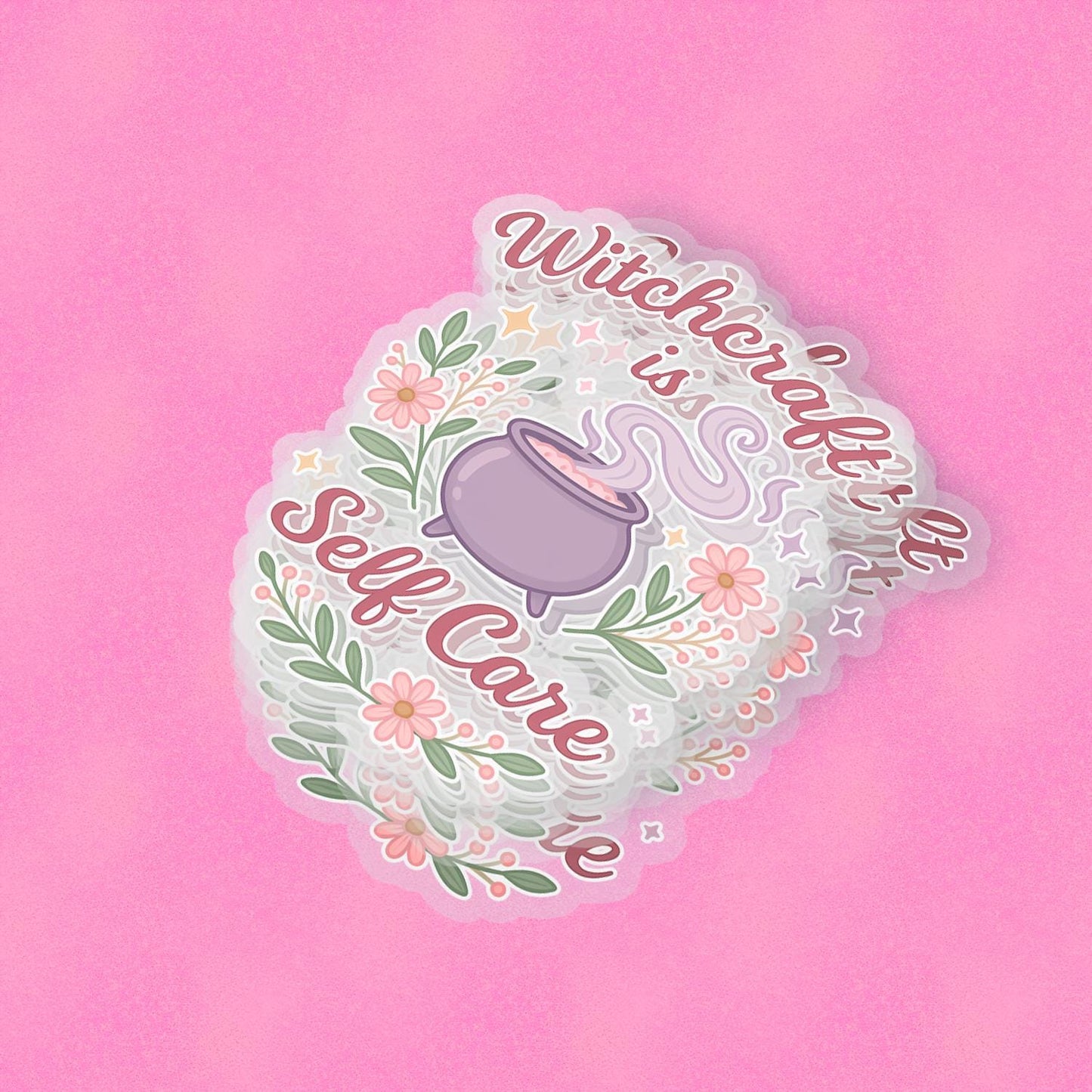 Witchcraft is SelfCare 2.5'' Vinyl Sticker – (Glitter/Holographic or Glossy)