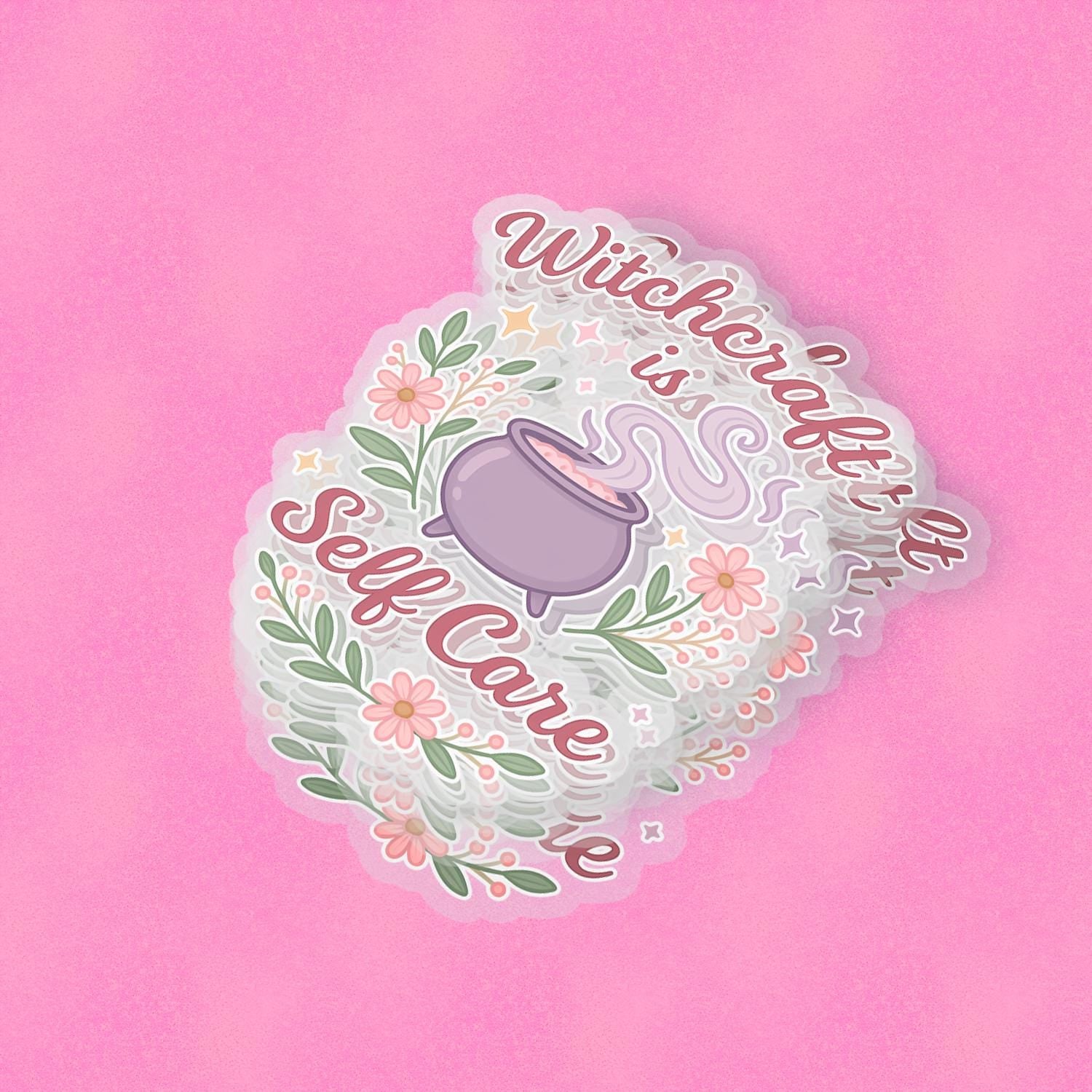 Witchcraft is SelfCare 2.5'' Vinyl Sticker – (Glitter/Holographic or Glossy)