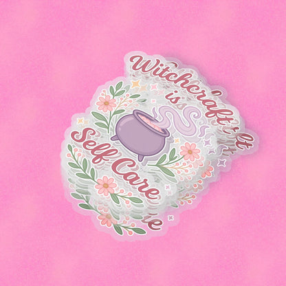 Witchcraft is SelfCare 2.5'' Vinyl Sticker – (Glitter/Holographic or Glossy)