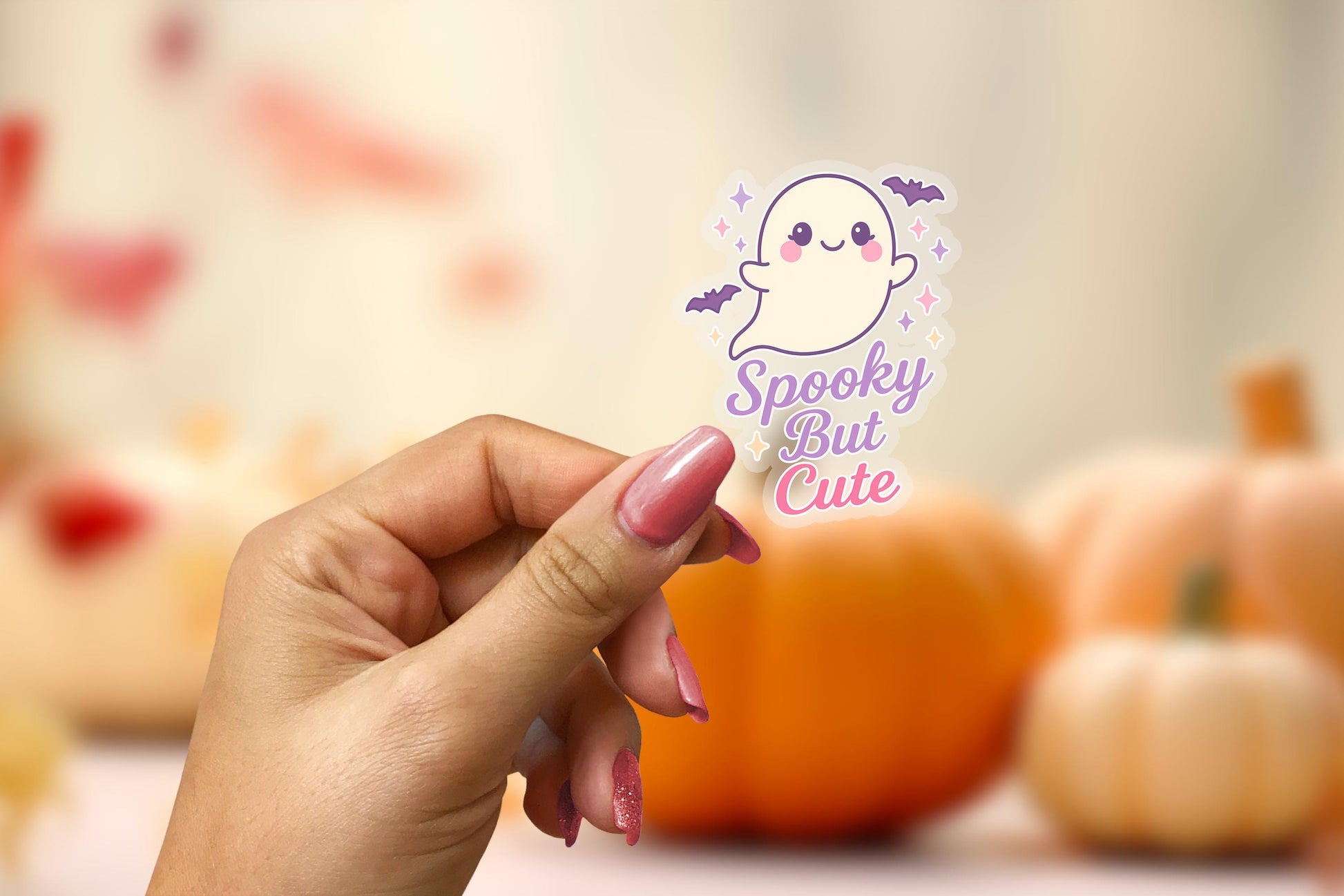Spooky But Cute 2.5'' Vinyl Sticker – (Glitter/Holographic or Glossy)