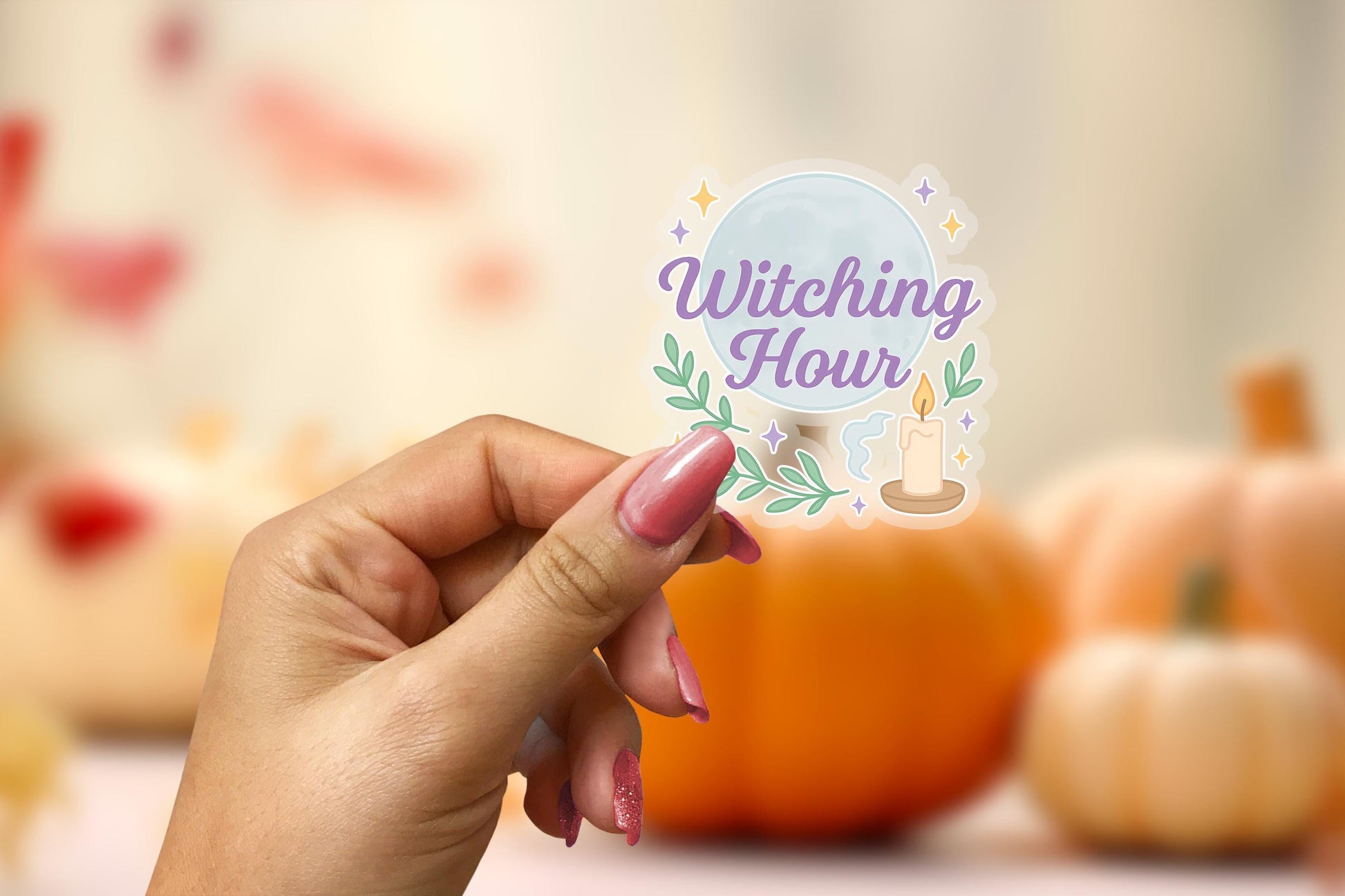Witching Hour 2.5'' Vinyl Sticker – (Glitter/Holographic or Glossy)