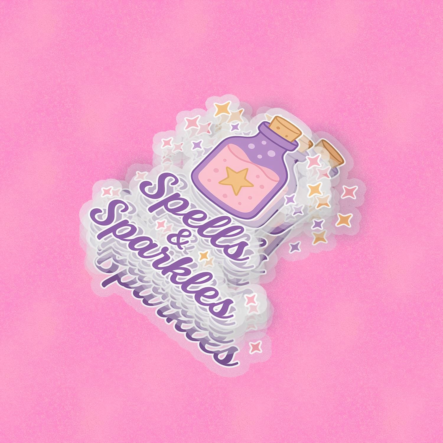 Spells and Sparkles 2.5'' Vinyl Sticker – (Glitter/Holographic or Glossy)