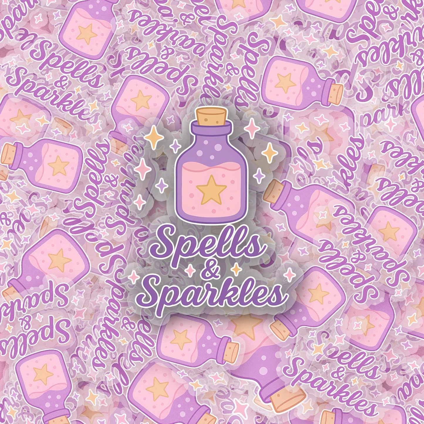 Spells and Sparkles 2.5'' Vinyl Sticker – (Glitter/Holographic or Glossy)