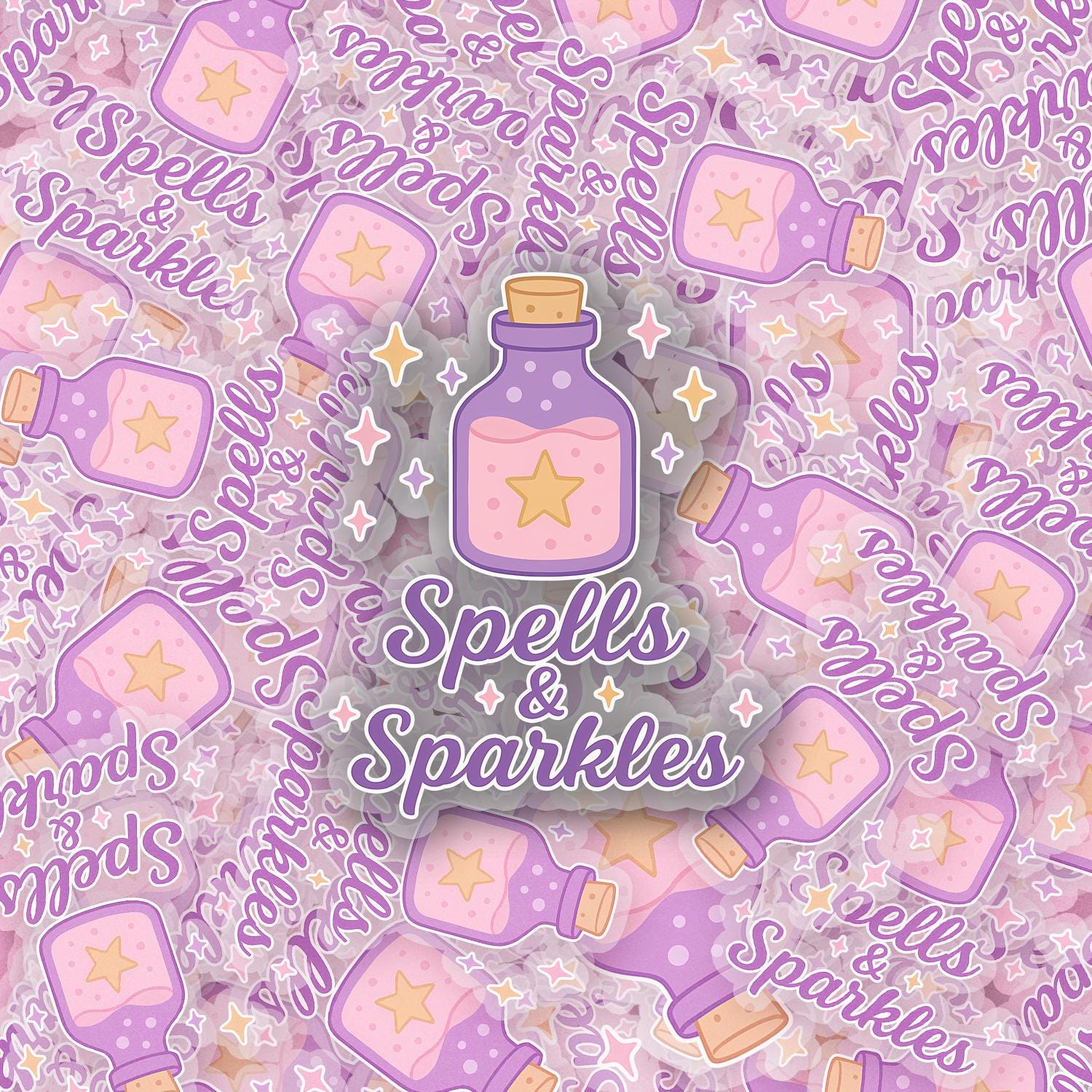 Spells and Sparkles 2.5'' Vinyl Sticker – (Glitter/Holographic or Glossy)