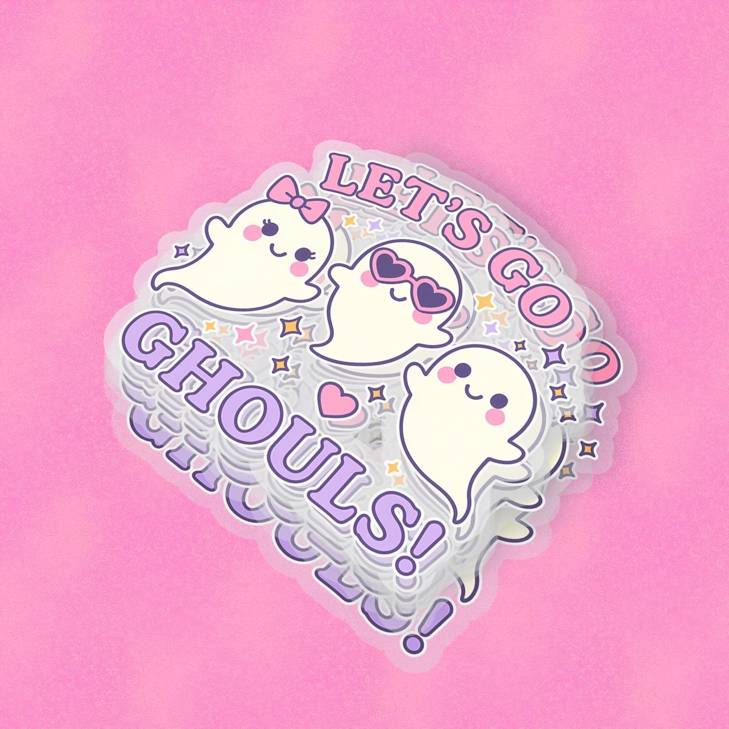 Lets Go Ghouls 2.5'' Vinyl Sticker – (Glitter/Holographic or Glossy)