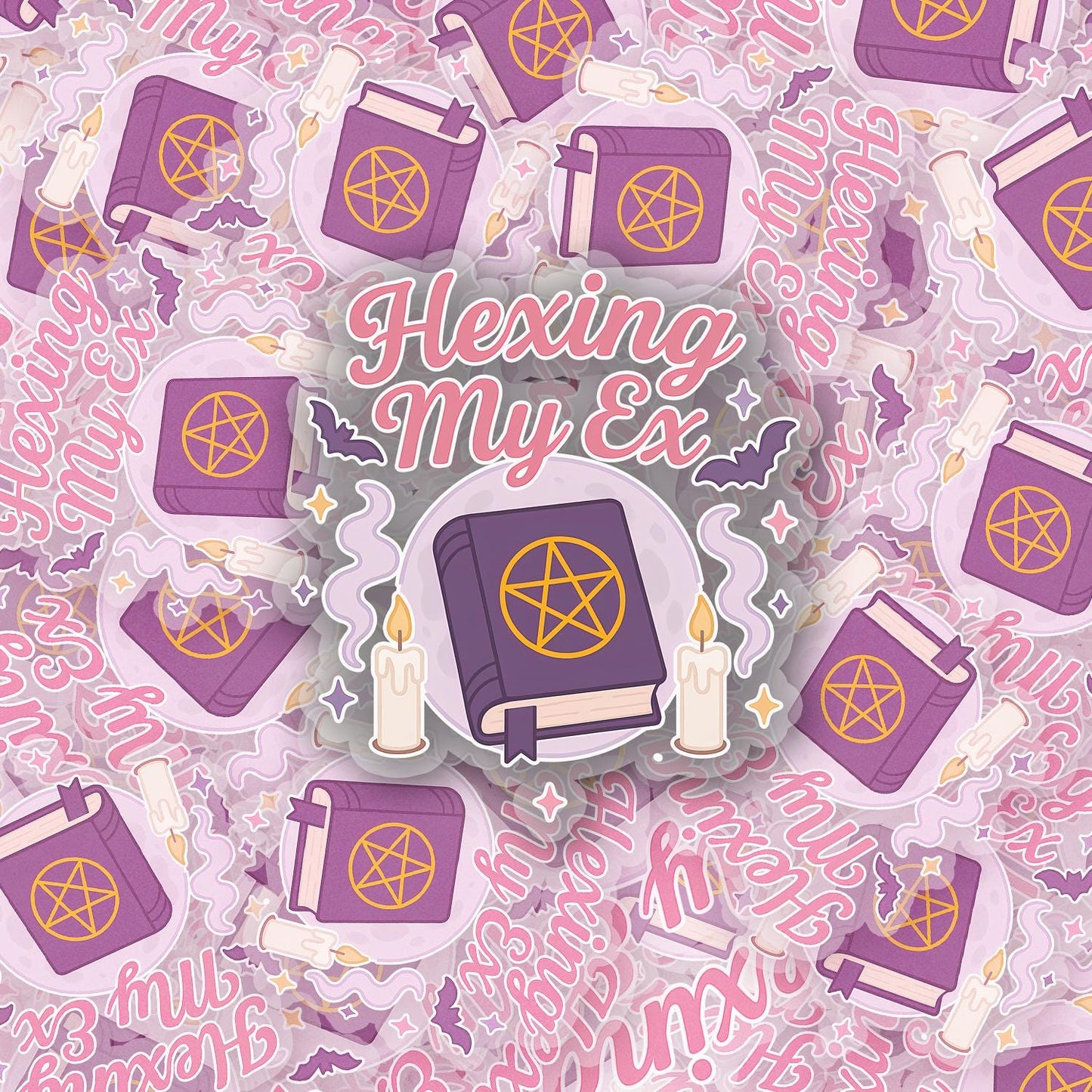 Hexing my Ex 2.5'' Vinyl Sticker – (Glitter/Holographic or Glossy)