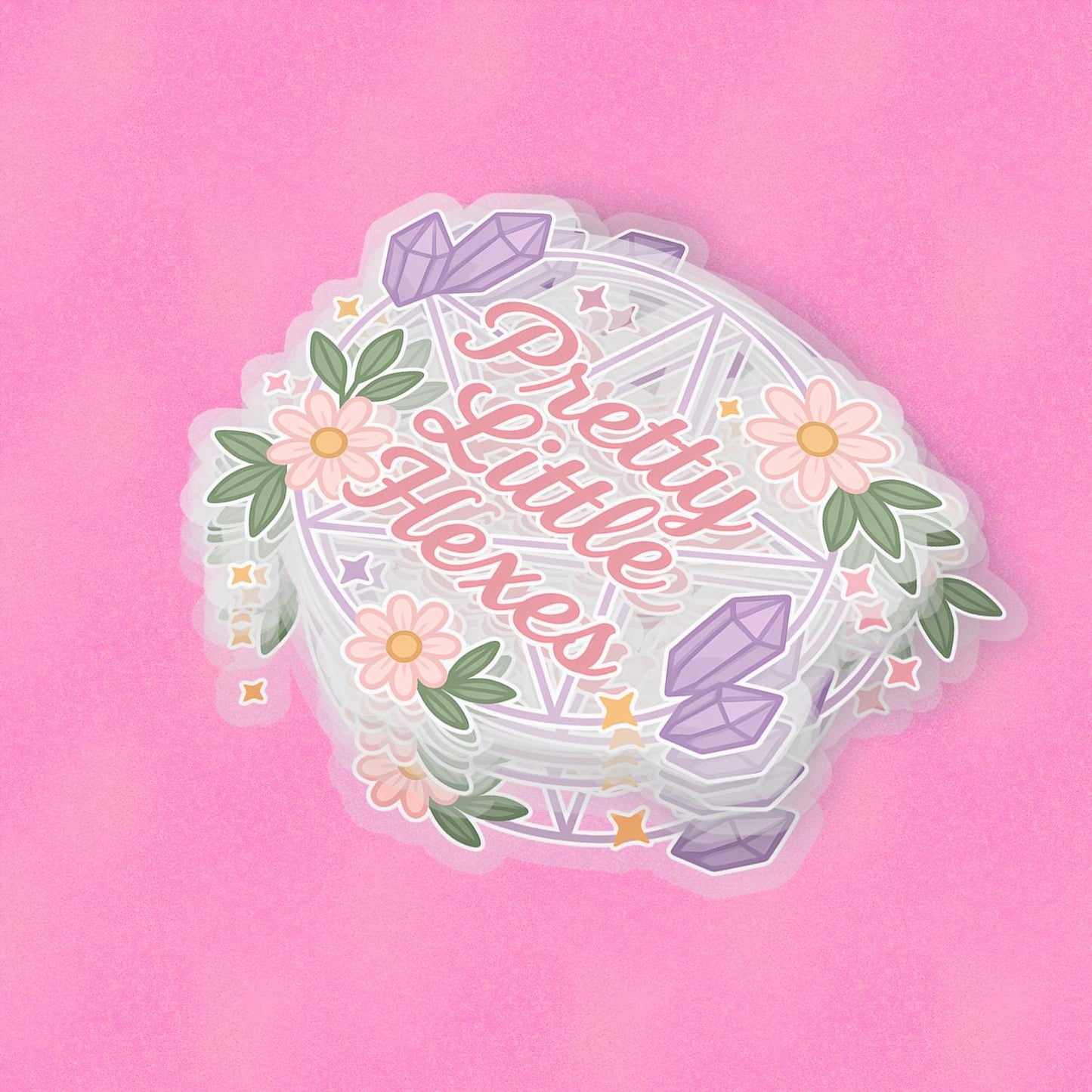 Pretty Little Hexes 2.5'' Vinyl Sticker – (Glitter/Holographic or Glossy)