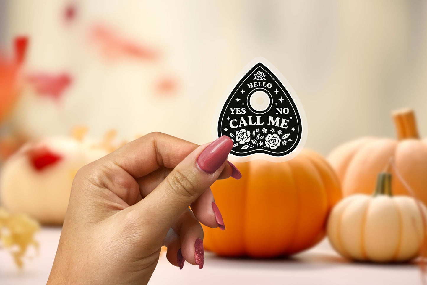 Call Me 2.5'' Vinyl Sticker – (Glitter/Holographic or Glossy)