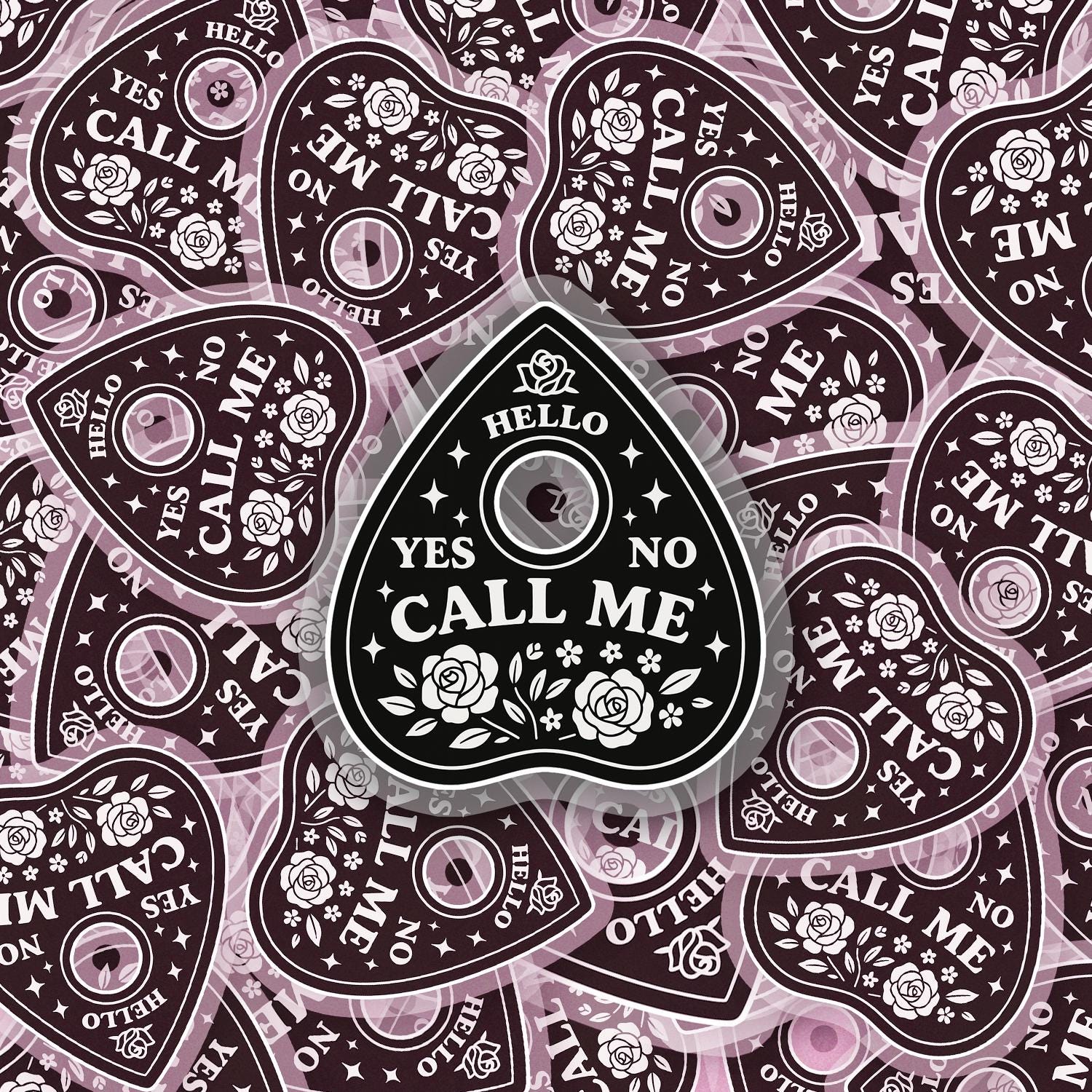 Call Me 2.5'' Vinyl Sticker – (Glitter/Holographic or Glossy)