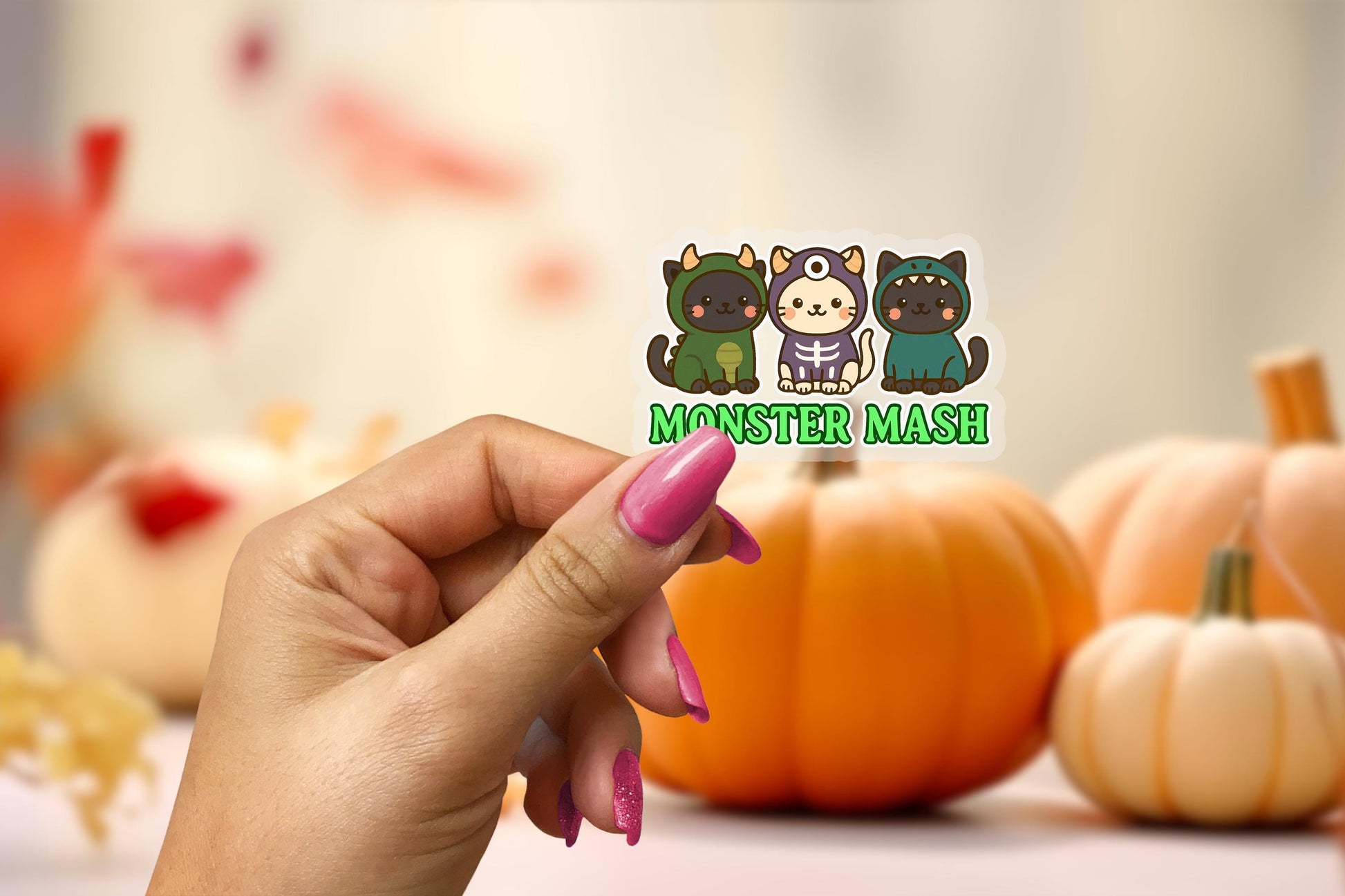 Monster Mash 2.5'' Vinyl Sticker – (Glitter/Holographic or Glossy)