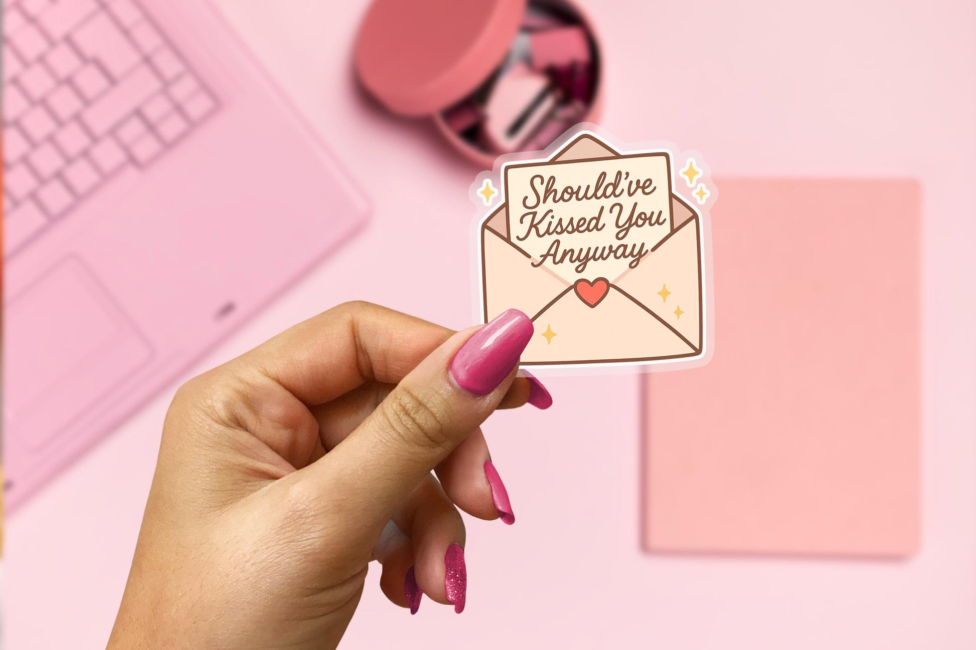 Should've Kissed You Anyway 2.5'' Vinyl Sticker – (Glitter/Holographic or Glossy)